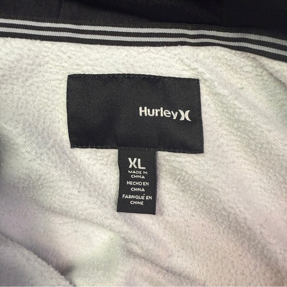 Boys  XL Hurley Black and Multi Color Hoodie - Picture 3 of 3